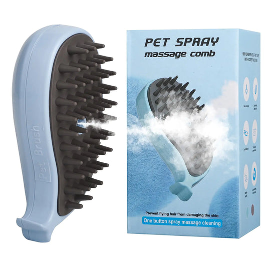 Cat steam brush for shedding Rechargeable Pet grooming steam brush for cats dogscat grooming message brush with steamcloud care steam cat brushes for indoor catsfor removing furbathingmessaging